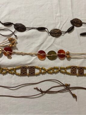 3 Boho/hip/festival belts